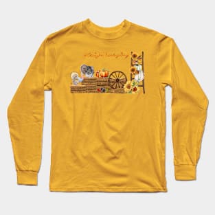 Happy Thanksgiving, Fall Long Sleeve T-Shirt